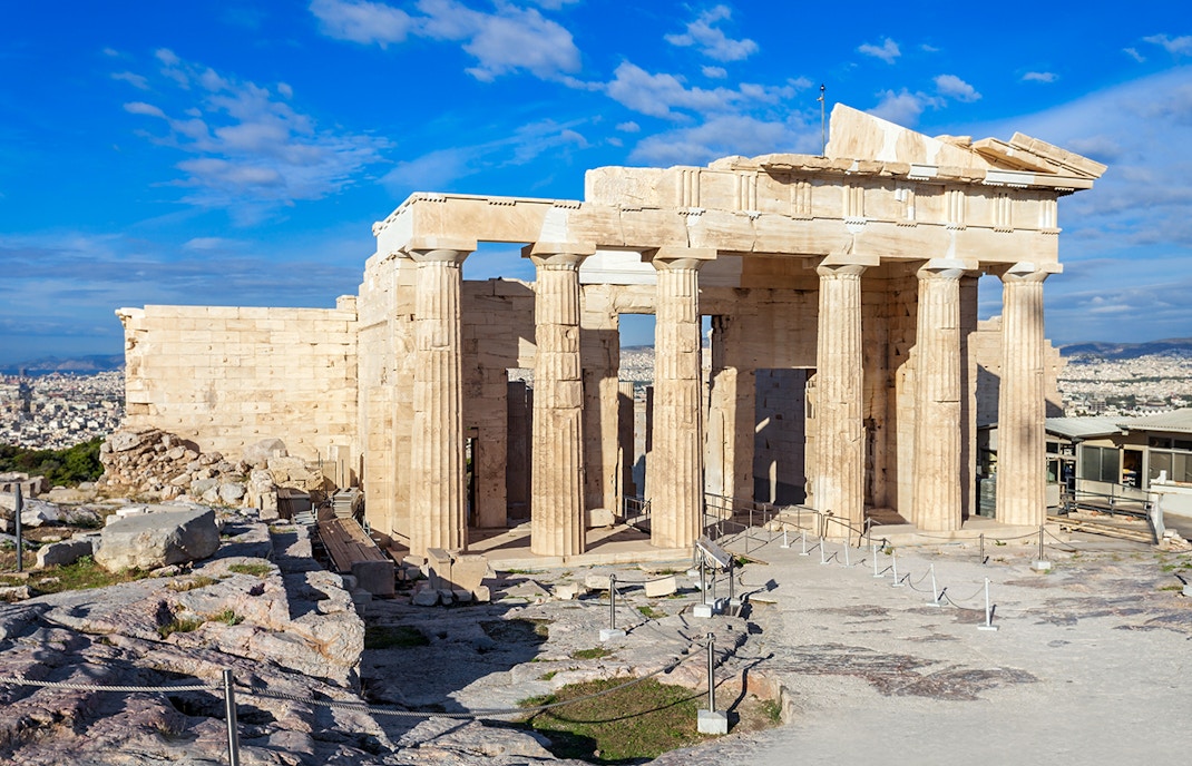 View of the Propylaea during Acropolis & Parthenon Guided Tour
