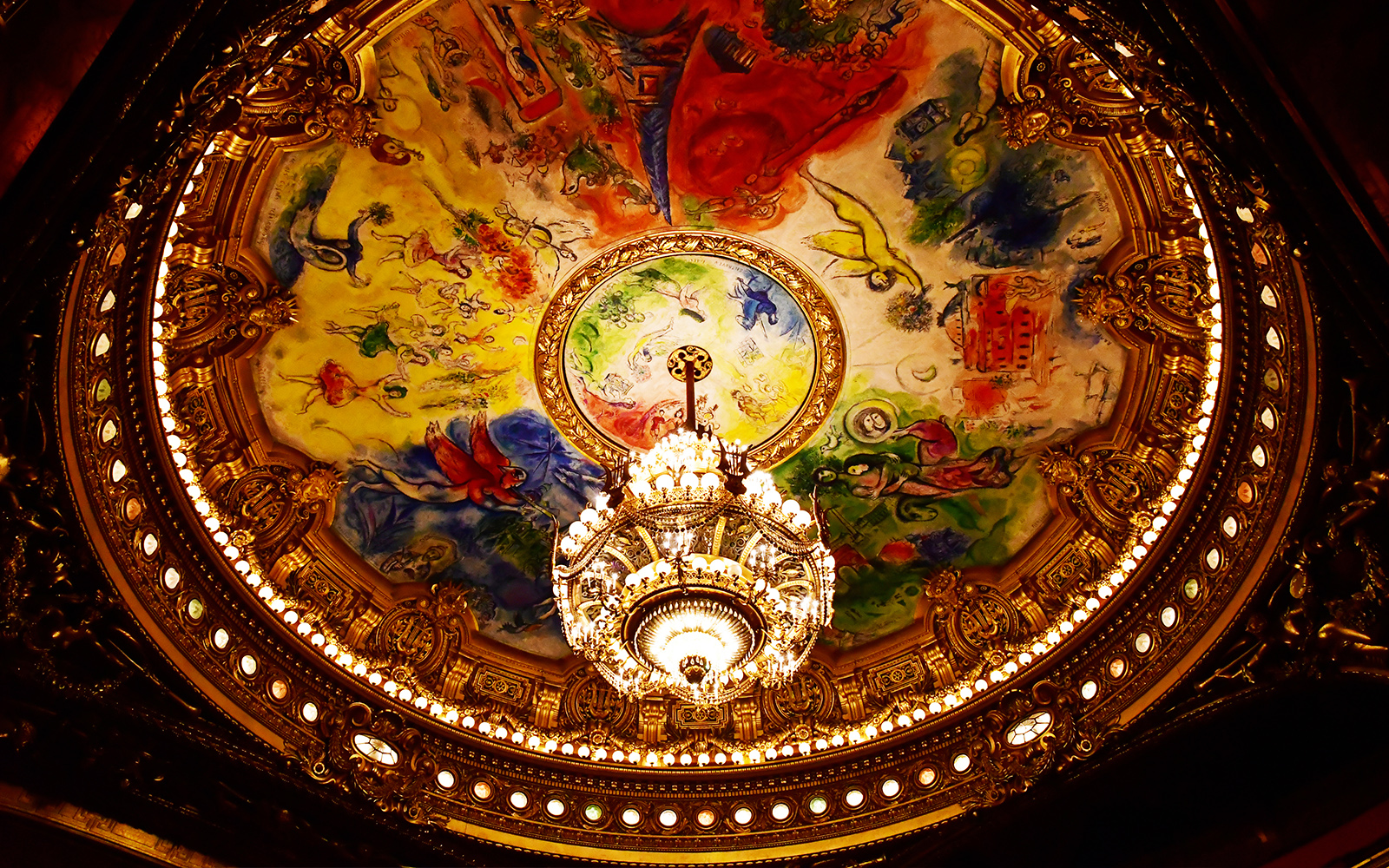 The Chagall Ceiling, opera garnier, paris