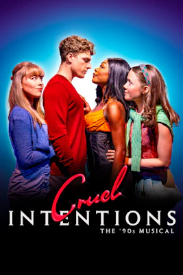 Cast of Cruel Intentions: The 90's Musical performing on stage in New York City.