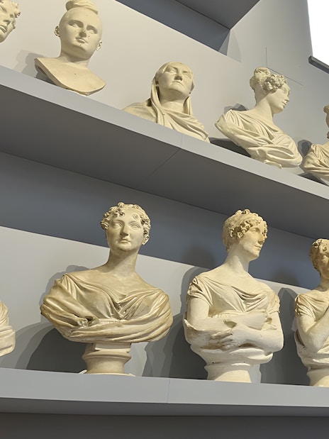 Busts displayed in Accademia Gallery, Florence.