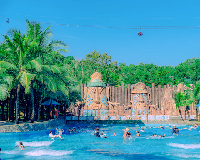 Sun World Hon Thom: Round-Trip Cable Car, Aquatopia Water Park & Exotica Theme Park with Buffet & Transfers (Product 56694)