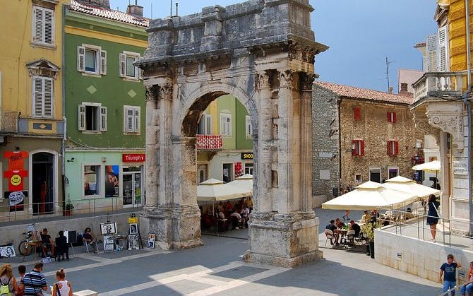 from zagreb: guided day trip to pula and rovinj in istria with hotel pickup-4