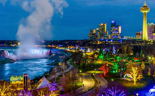 From Toronto: Niagara Festival of Lights Tour with Optional Journey Behind the Falls