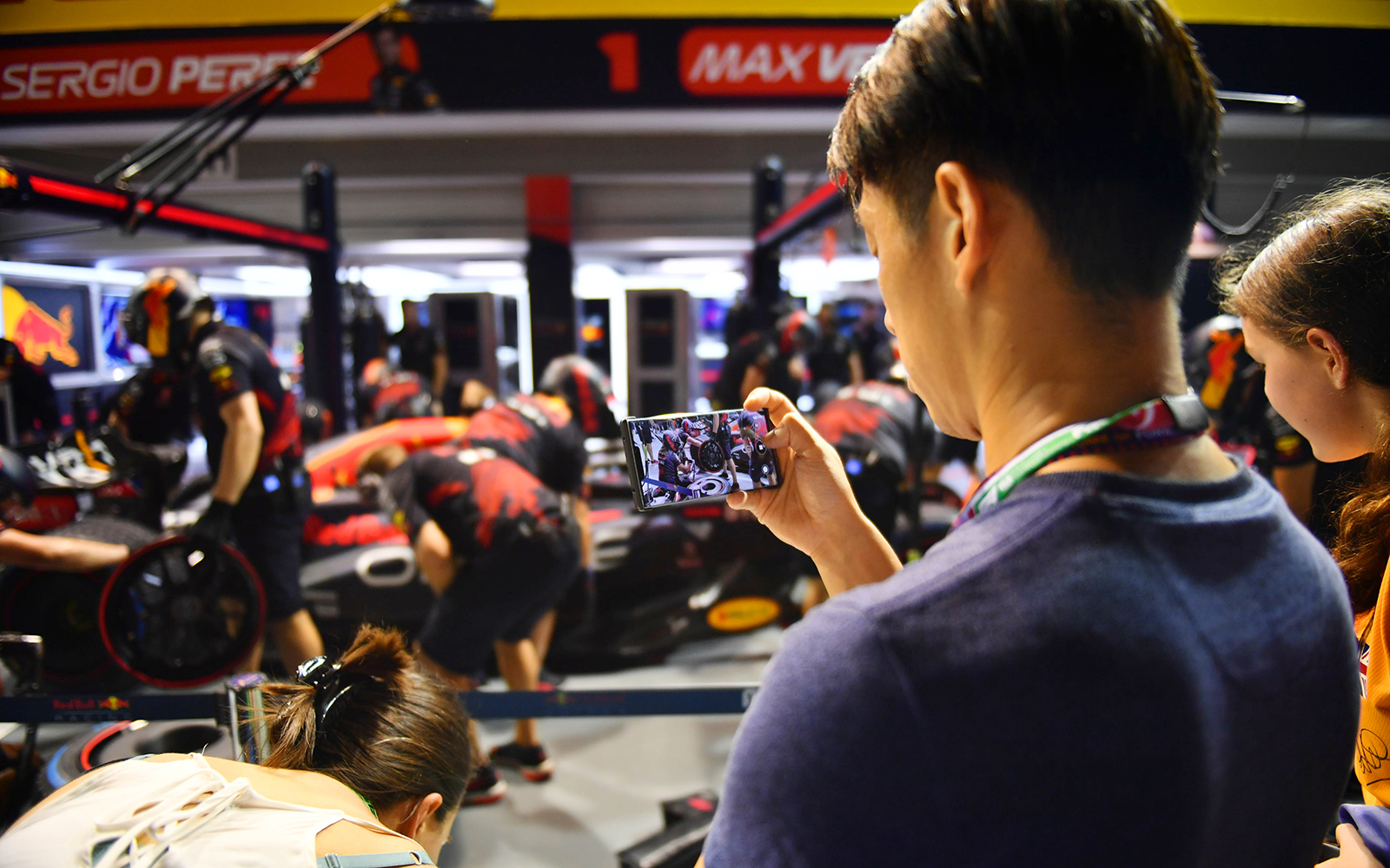 Pit lane walk at the Clubhouse at Formula 1, Singapore
