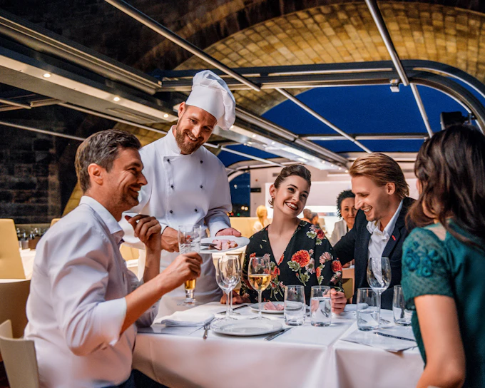 Prague Dinner Cruise on an Open-Top Glass Boat with Live Music