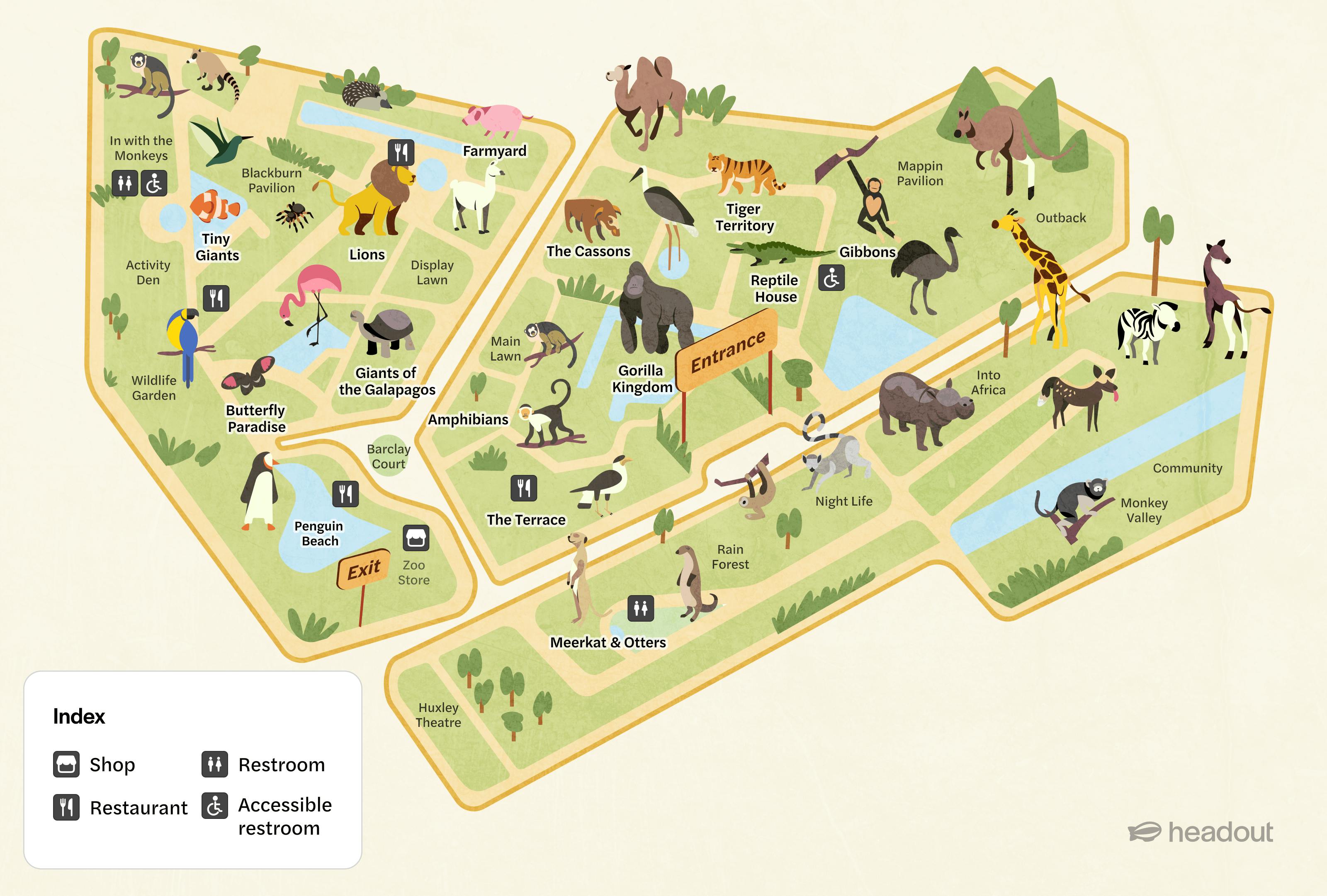 london zoo map new