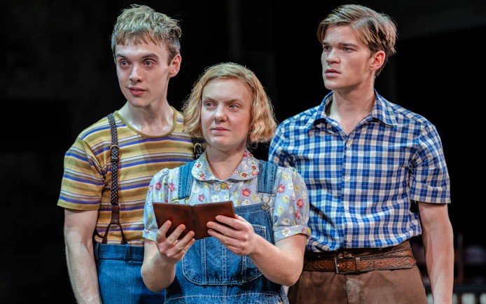 Actors performing "To Kill a Mockingbird" on West End stage.