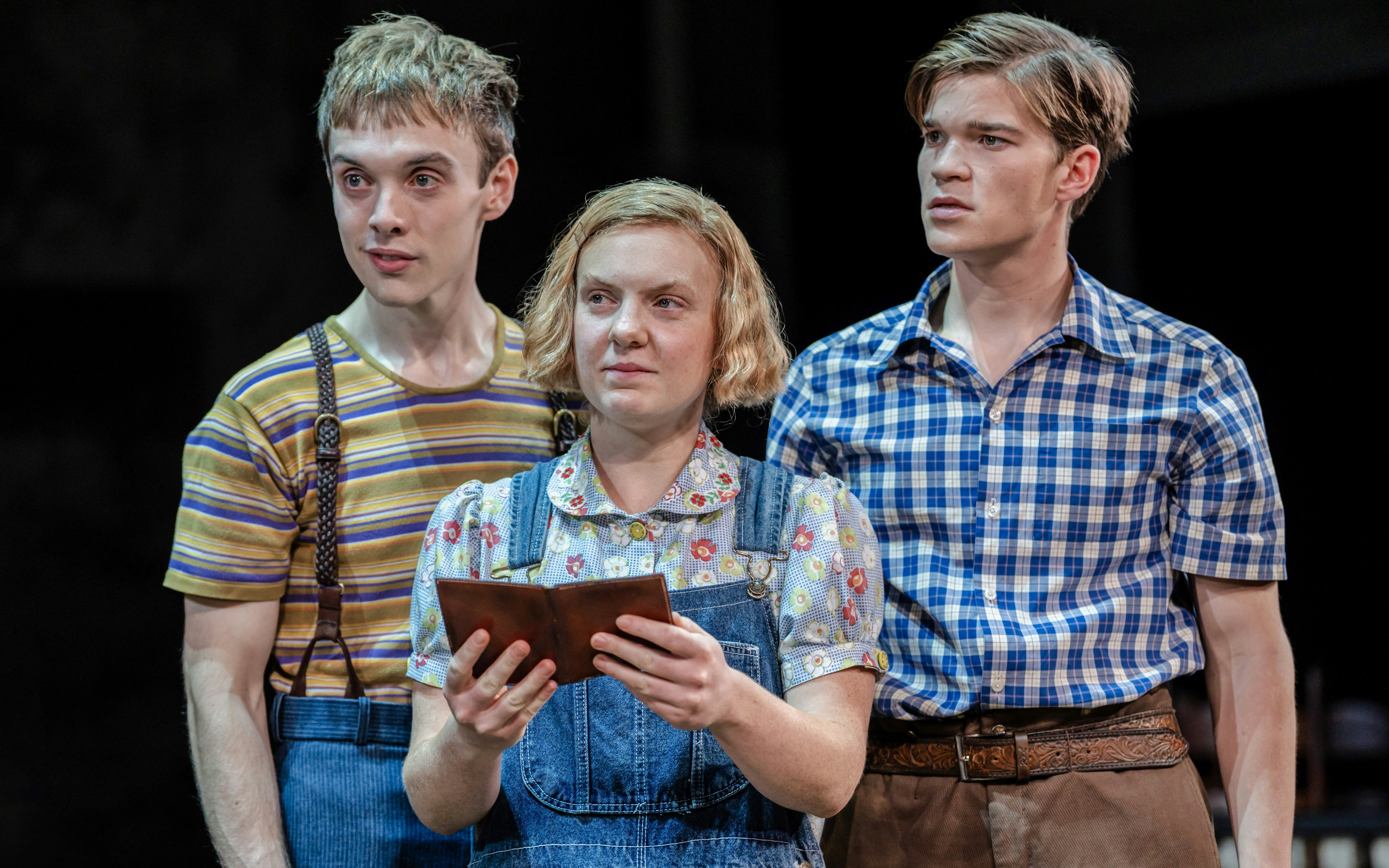 Actors performing "To Kill a Mockingbird" on West End stage.