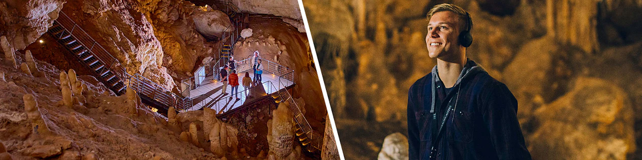 Combo: Tour guidato della Grotta del Gioiello + Esperienza audioguida della Grotta di Mammut