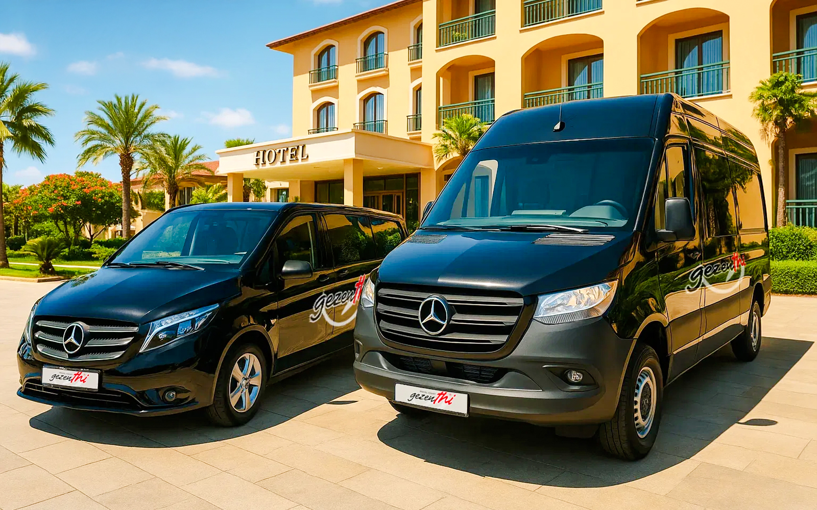 Van transfer pickup at Cumhuriyet Square for Ephesus Tour from Izmir.