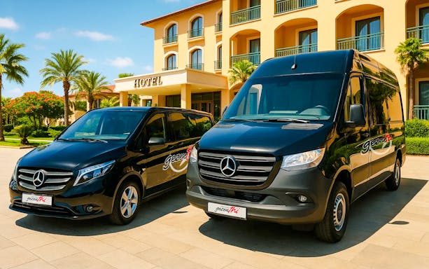 Van transfer pickup at Cumhuriyet Square for Ephesus Tour from Izmir.