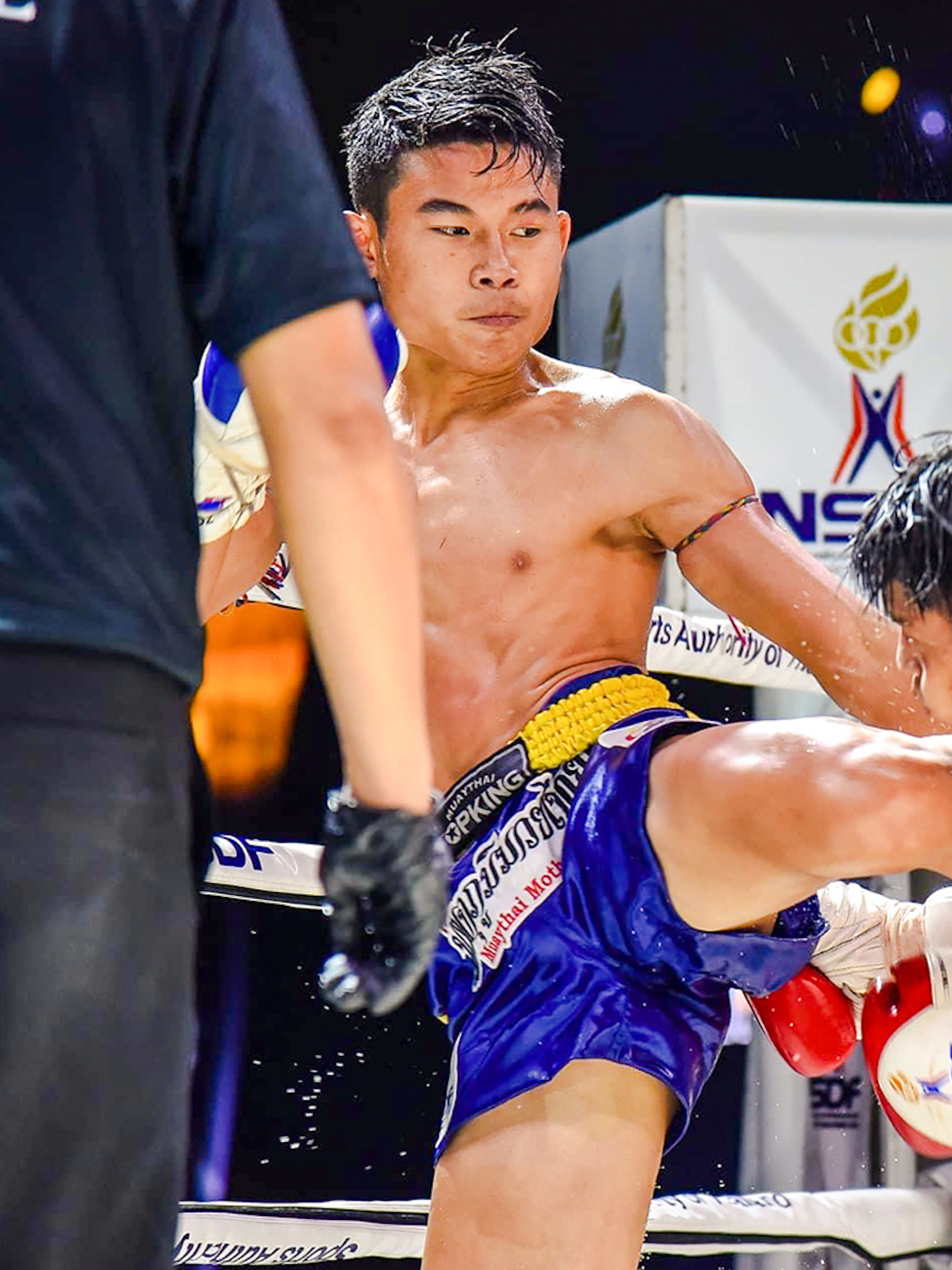 Muay Thai fighters in action at Rawai Muay Thai Boxing Camp.