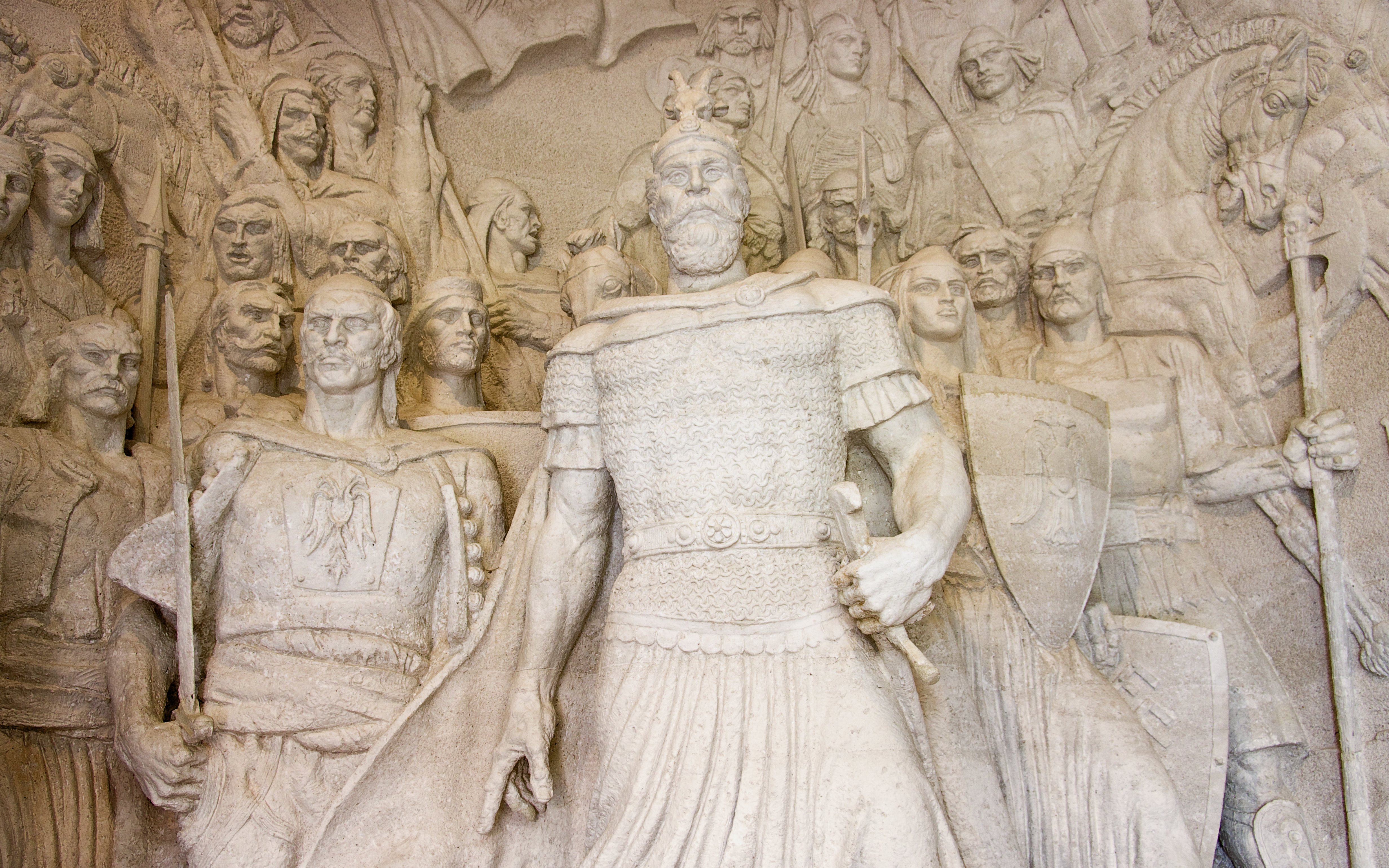 Statue of G. K. Skanderbeg at Skanderbeg Museum, Kruja, Albania.