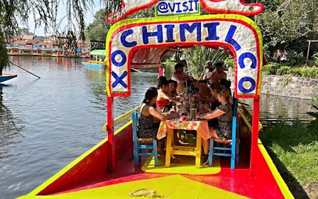 Xochimilco Boat Tour with Mexican Tacos, Unlimited Drinks & Games