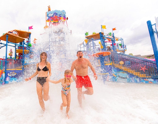 Family having fun at Andamanda Phuket water park.