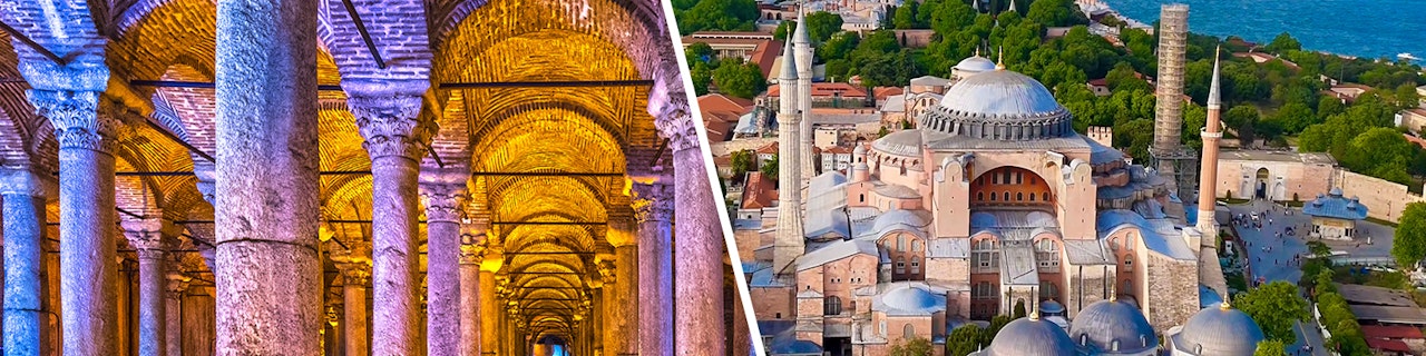 Combo: biglietti Salta la Fila per la Cisterna Basilica + Santa Sofia