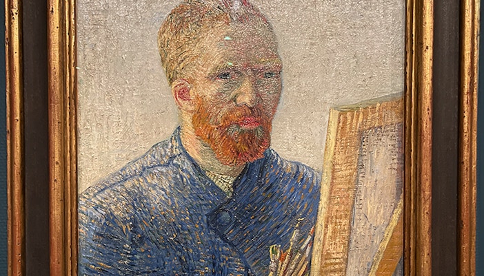 Van Gogh's Self-Portrait as a Painter at the Van Gogh Museum