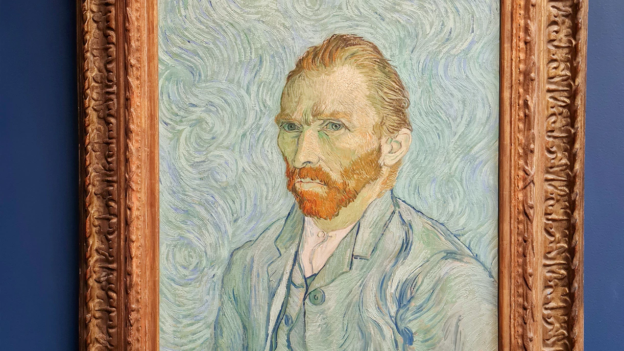 Van Gogh self-portrait at Musée d'Orsay, Paris.