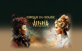 Cirque du Soleil Alegría performers facing each other, Seville show.