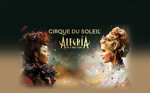 Cirque du Soleil Alegría performers facing each other, Seville show.