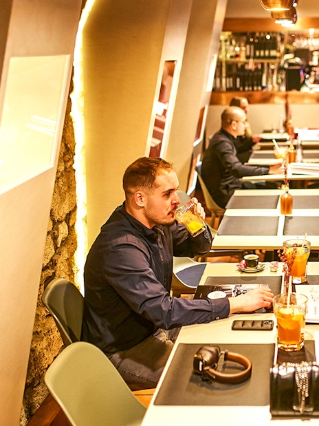 Guests enjoying a tasting session at Budapest GastroCellar.