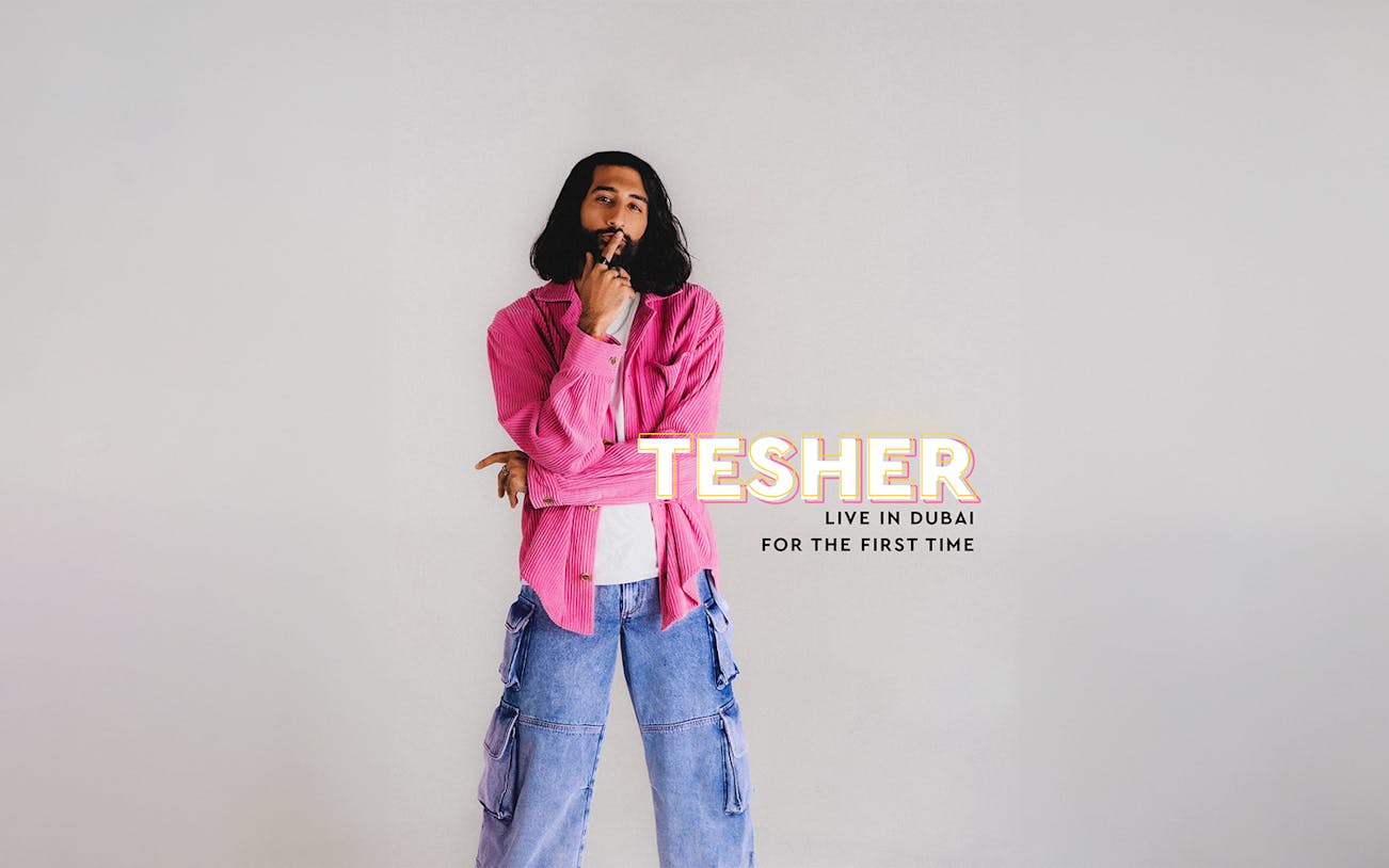 Tesher concert promotion at Terra Solis, Dubai.