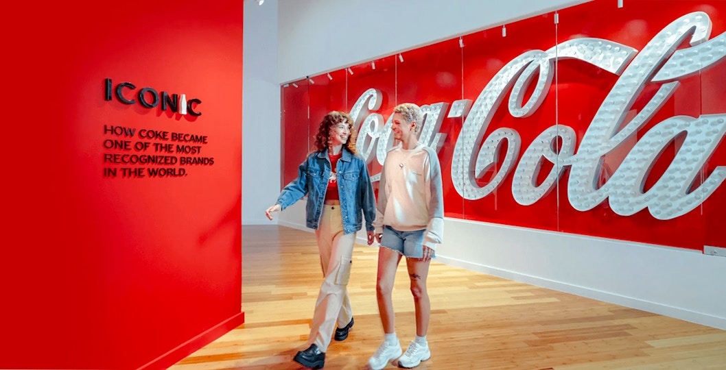 Visitors at the World of Coca-Cola exhibit in Atlanta.