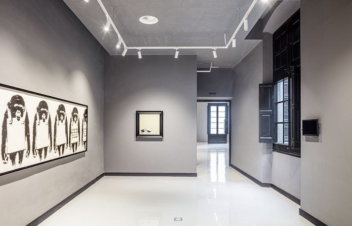 Bansky Monkeys at Moco Museum, Barcelona
