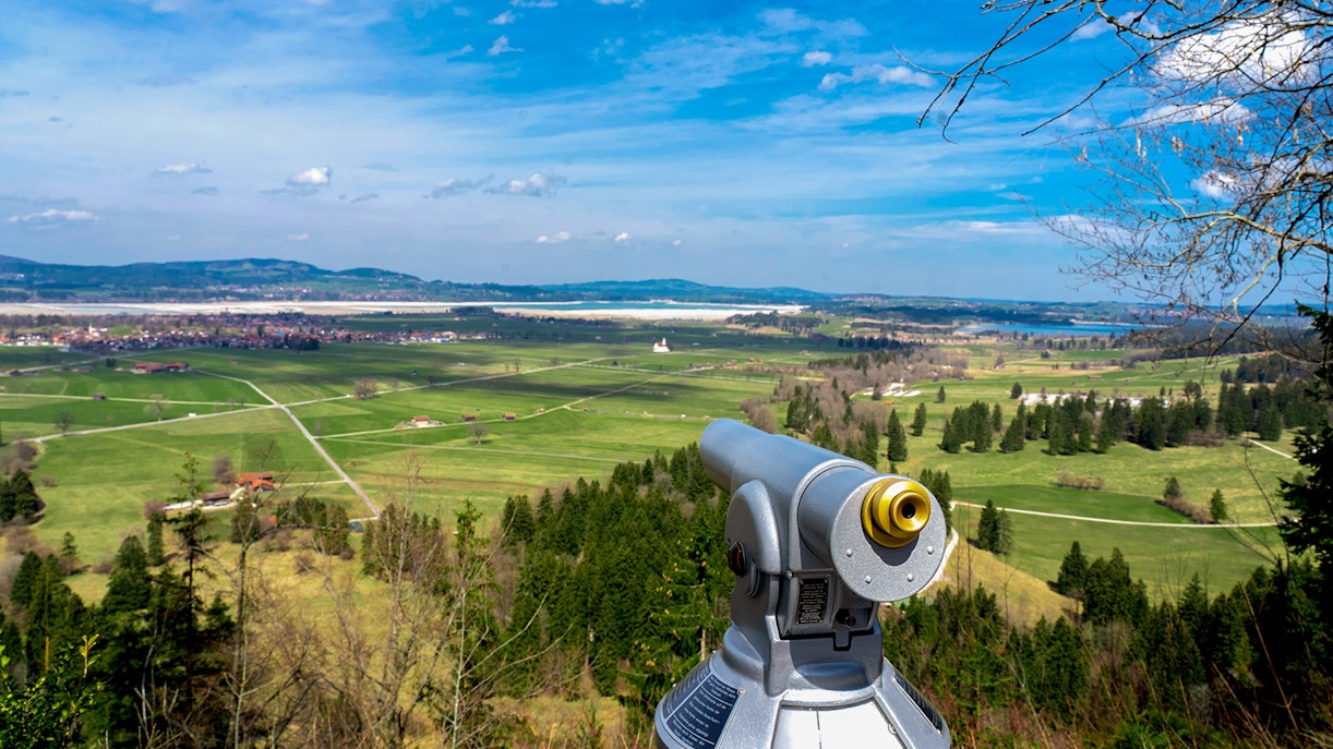 view from Neuschwanstein castle