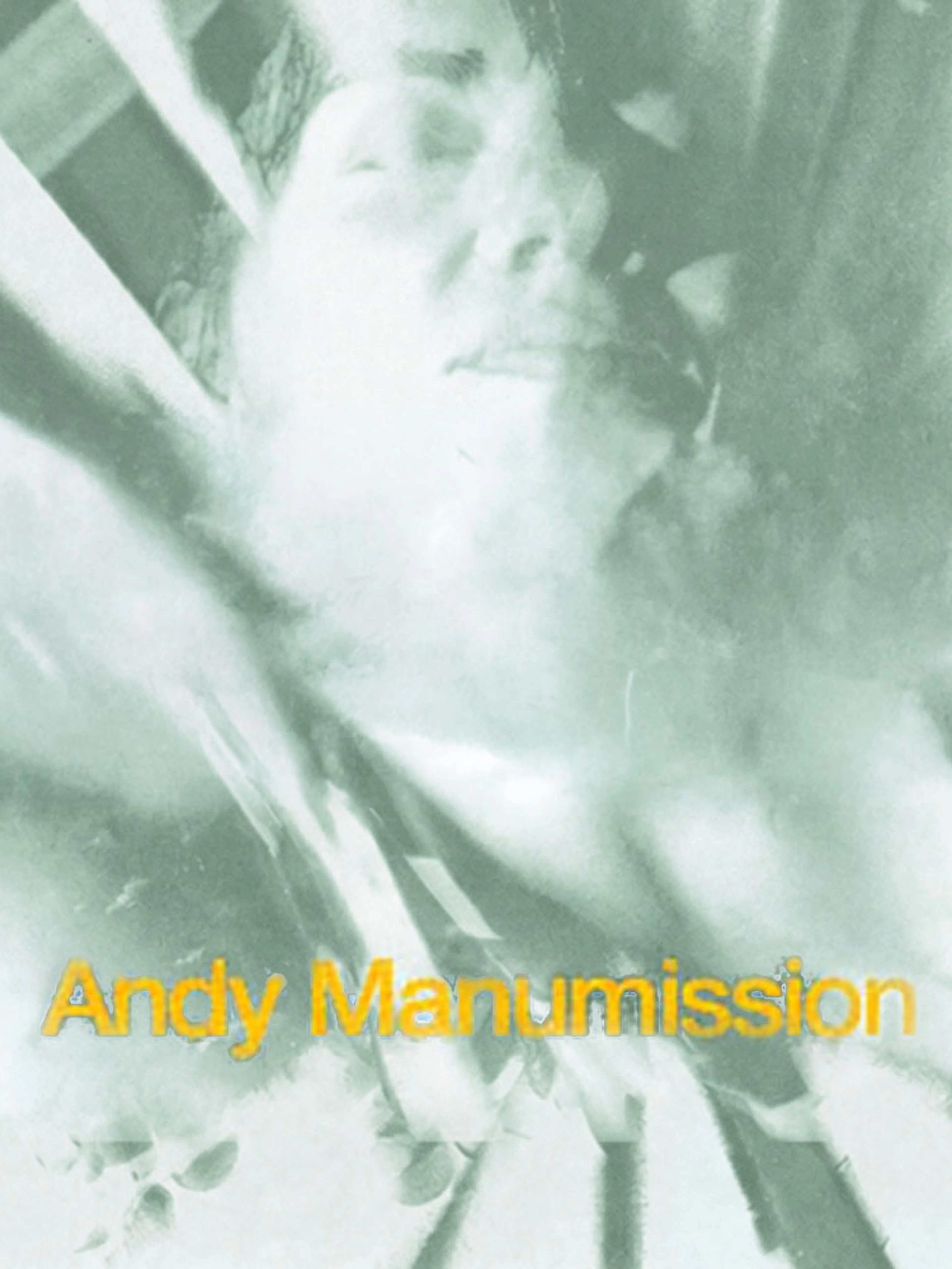 Andy Manumission event poster with abstract design, Ibiza.