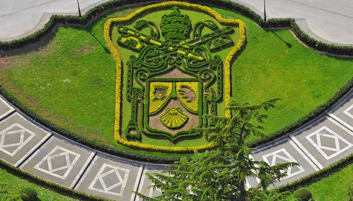 Papal Coat of Arms - Vatican Gardens