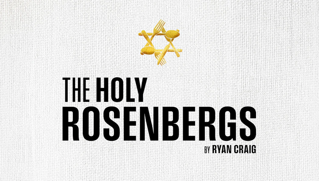 The Holy Rosenbergs Westend show poster with cutlery Star of David.