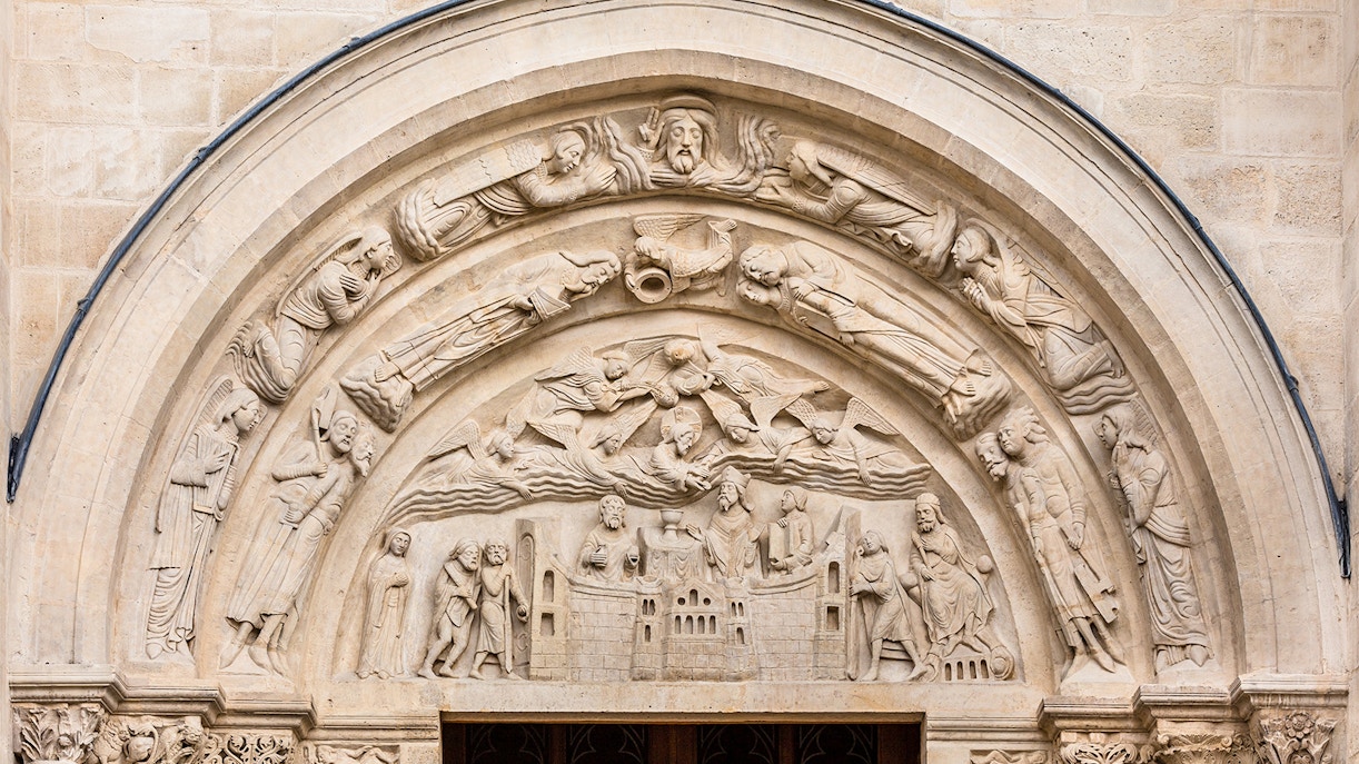 Facade of Basilica Cathedral, Saint Denis