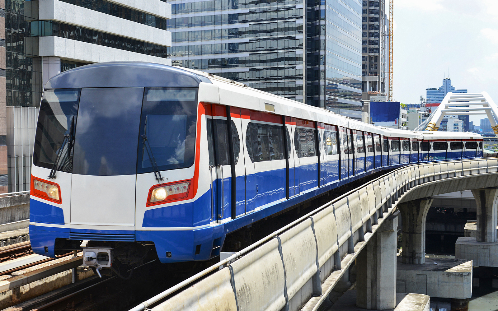 Taking the BTS Skytrain to reach Ancient Siam