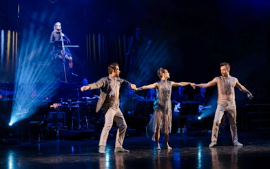 Dancers performing at Vivaldianno The SHOW in Theatre Hybernia, Prague.