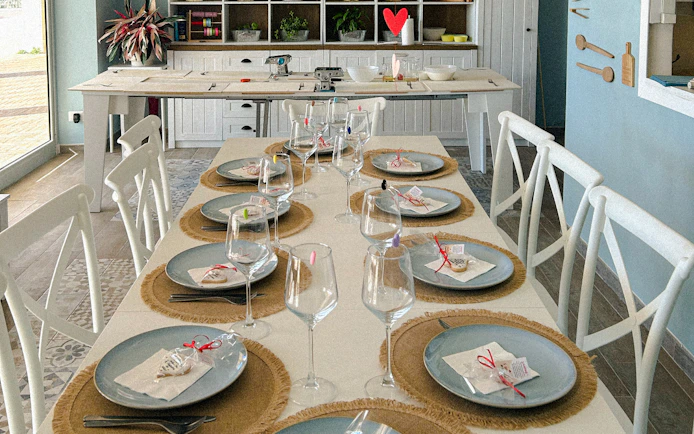 Fettuccine and traditional wine cookies Cooking Class by the Sea in Rome