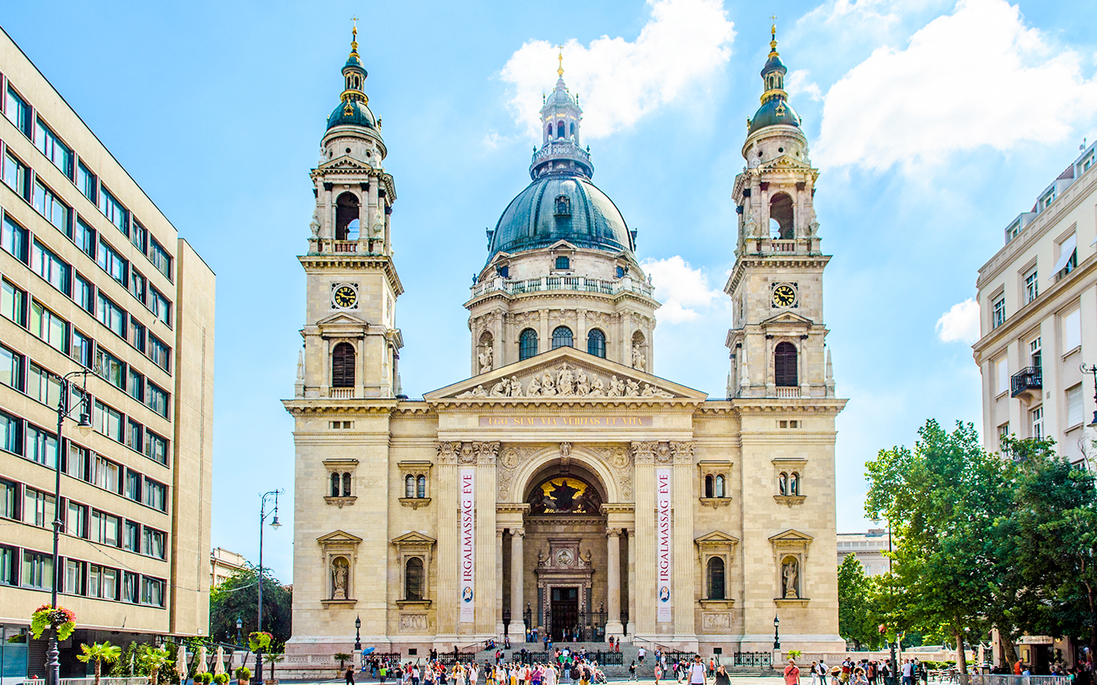 visiting St. Stephen's Basilica in Budapest during City Sightseeing tours