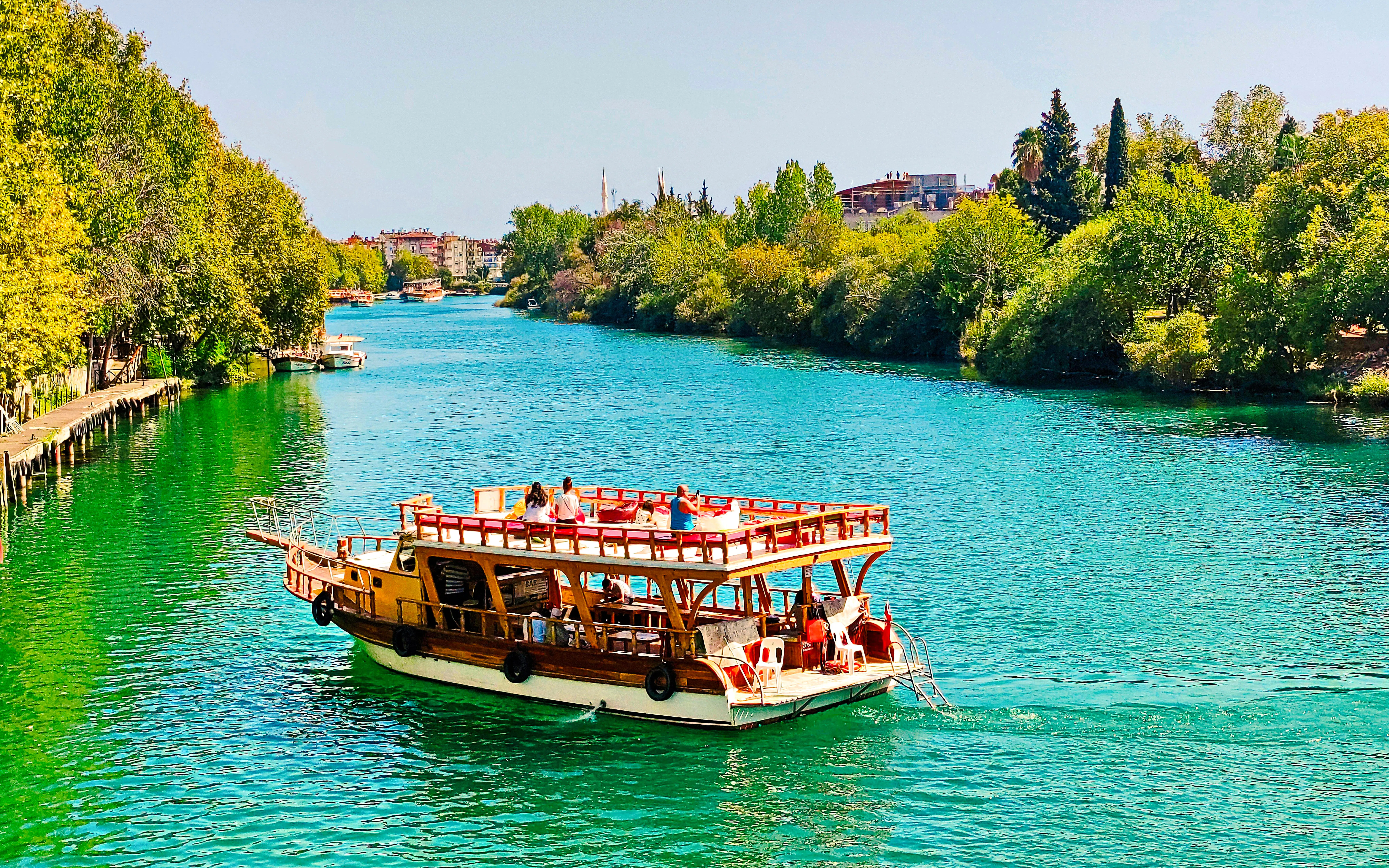From Side: Manavgat River and Dolphin Island Cruise with Lunch Image 6