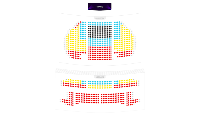 Eugene O'Neill Theatre Seating Chart