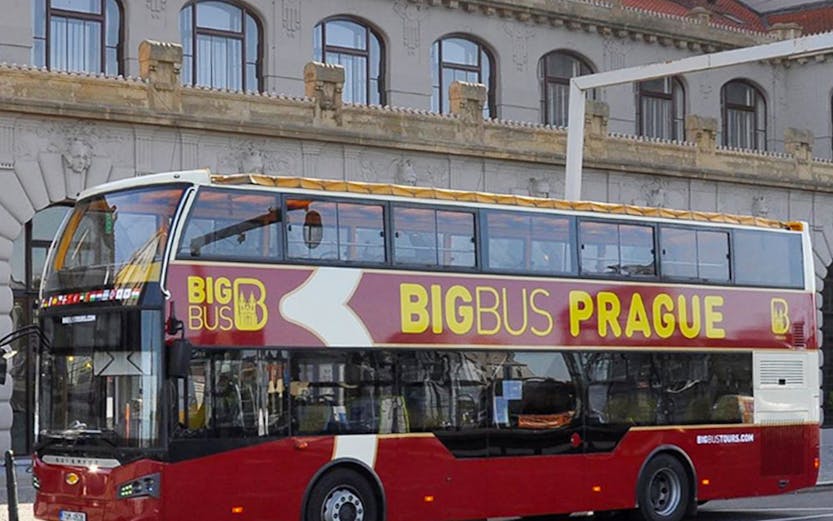 Hop on hop off bus tour of Prague