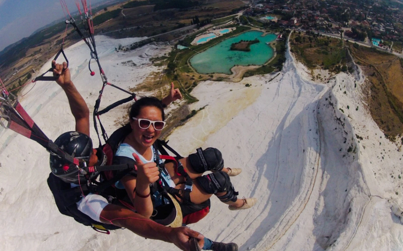 Pamukkale: Tandem Paragliding Flight Over Travertines & Hierapolis With Hotel Transfers Image 6