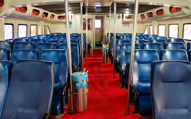 Interior seating of ferry from Koh Lipe to Telaga Harbour Langkawi.