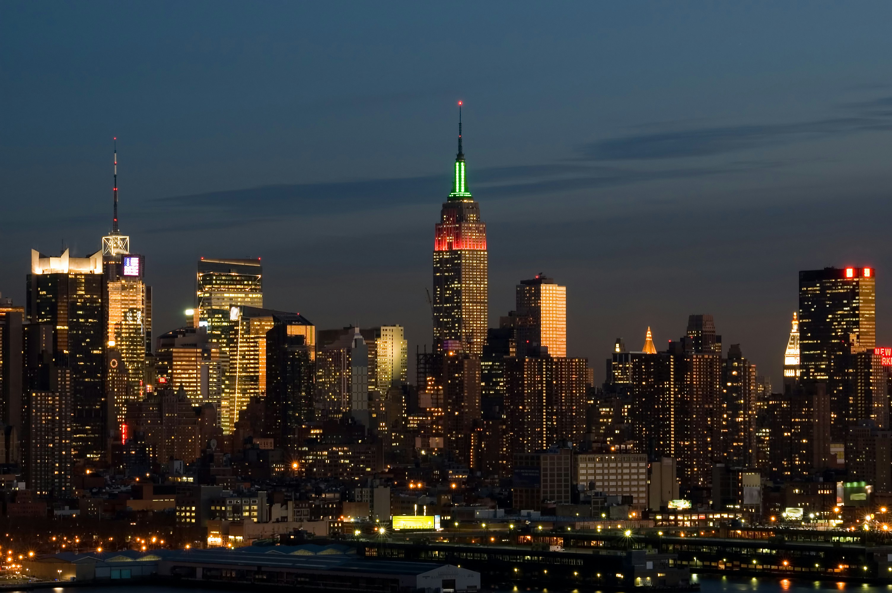 vue Empire State Building nuit