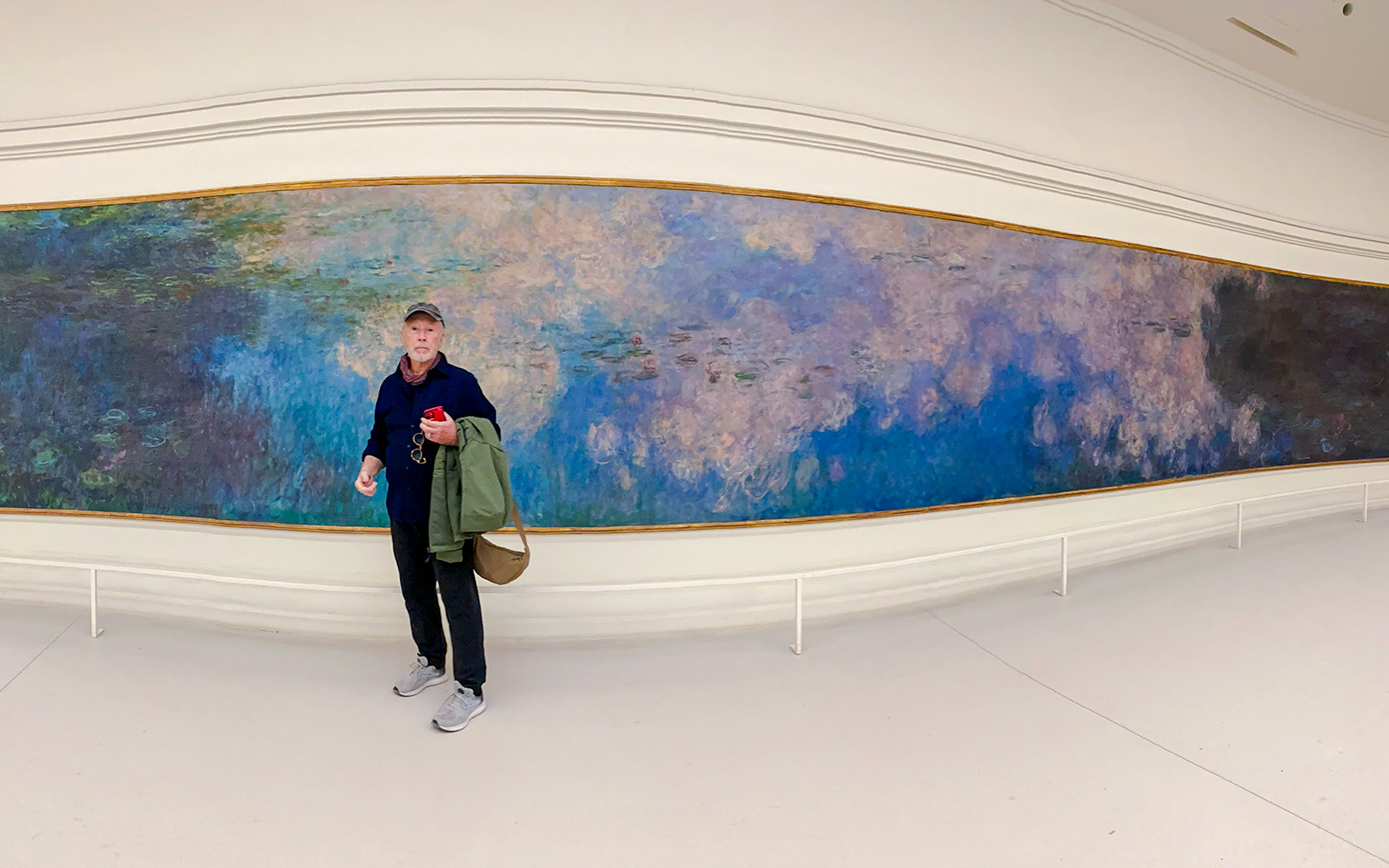 Orangerie Museum interior with Monet's Water Lilies exhibit in Paris, France.