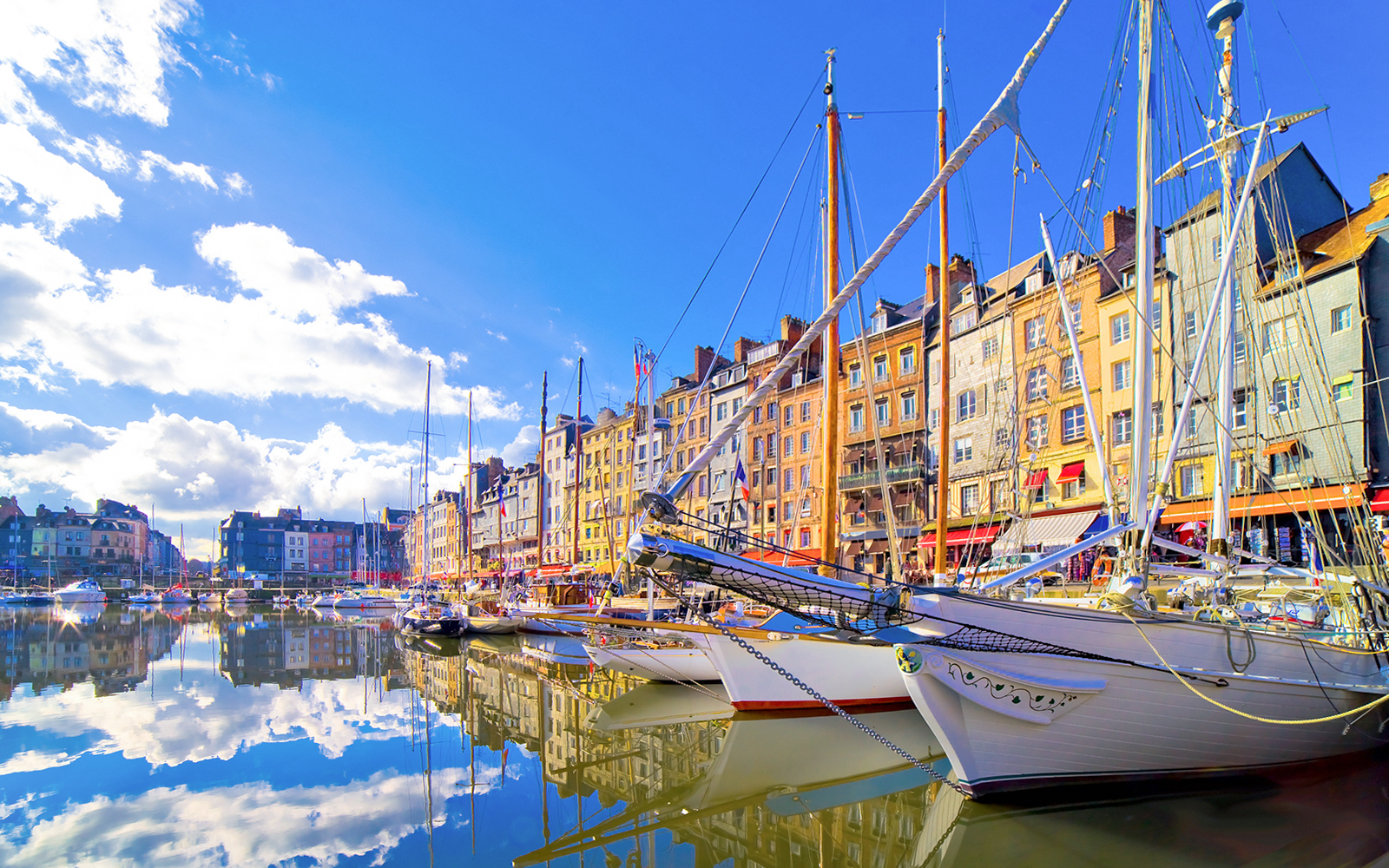 Boats at Honfleur Old Port Paris to Normandy day trips