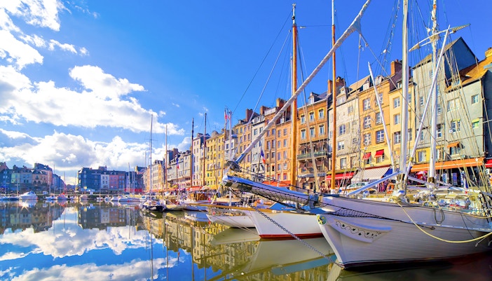 Boats at Honfleur Old Port Paris to Normandy day trips