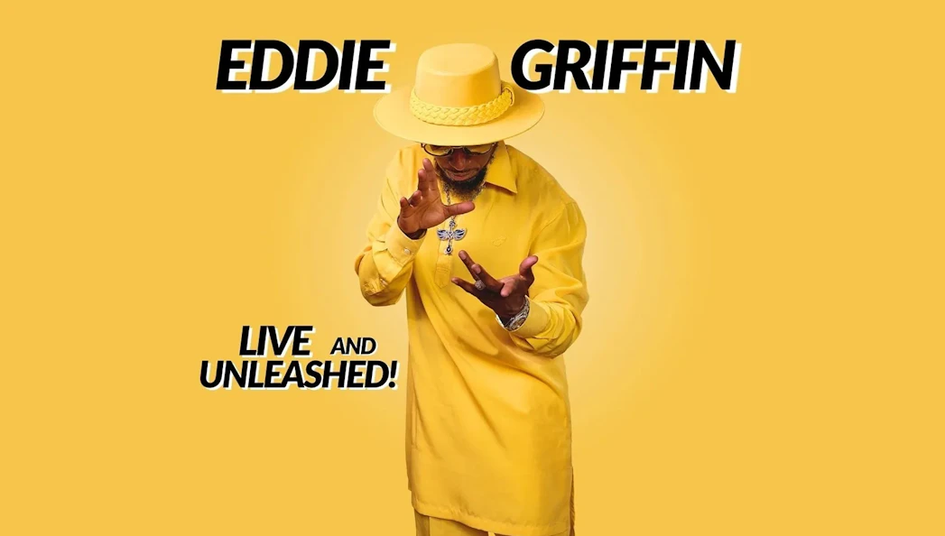 Eddie Griffin performing in "Live and Unleashed" show poster.