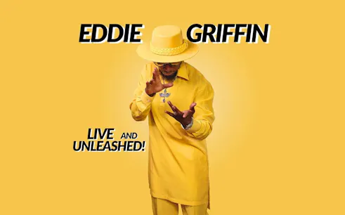 Eddie Griffin performing in "Live and Unleashed" show poster.
