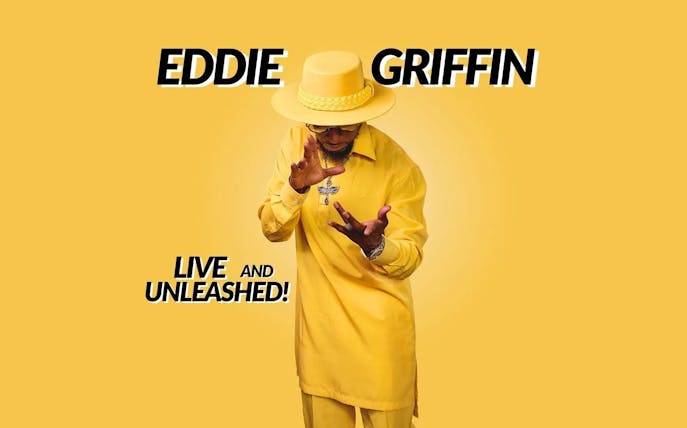 Eddie Griffin performing in "Live and Unleashed" show poster.