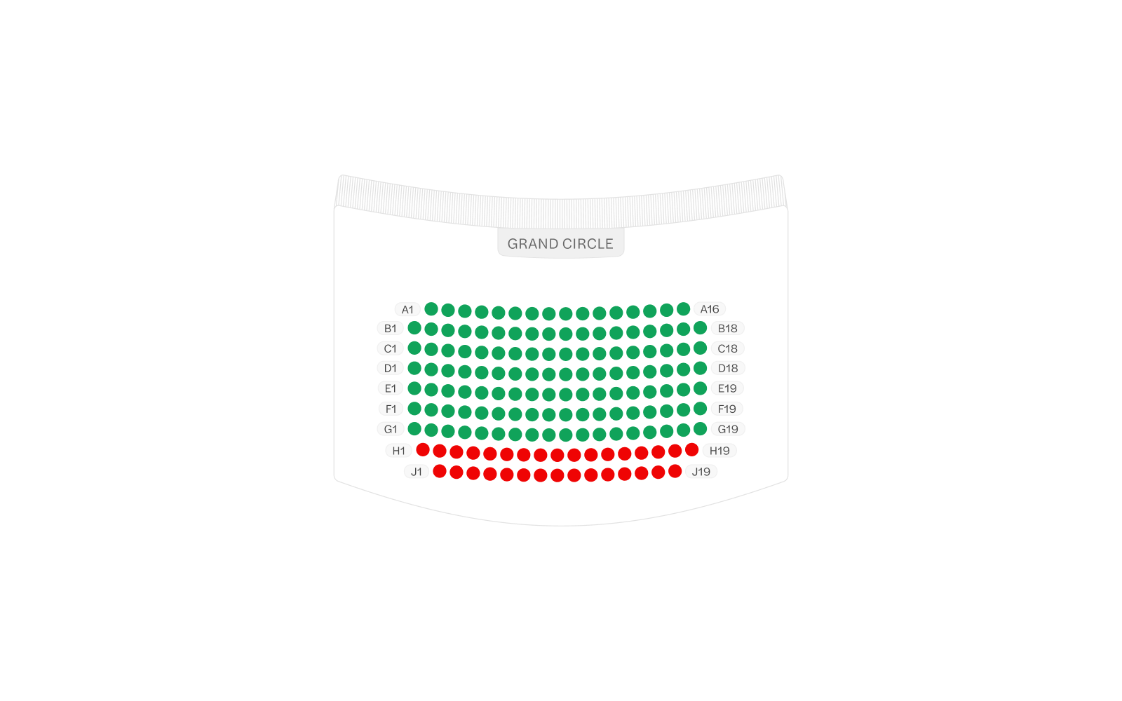 Vaudeville Theatre seating plan image